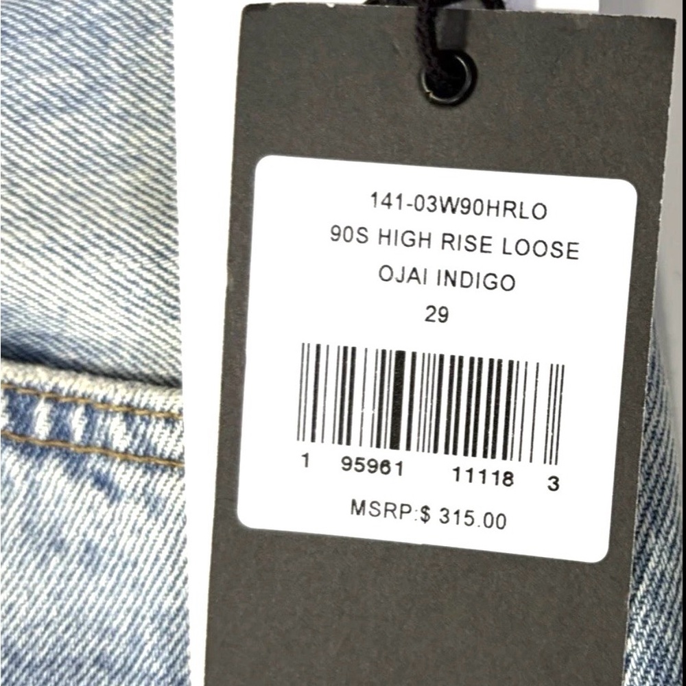 Re/Done 90s High Rise Loose Jeans in Ojai Indigo Women’s Sz 29 New with all Tags - Picture 5 of 12